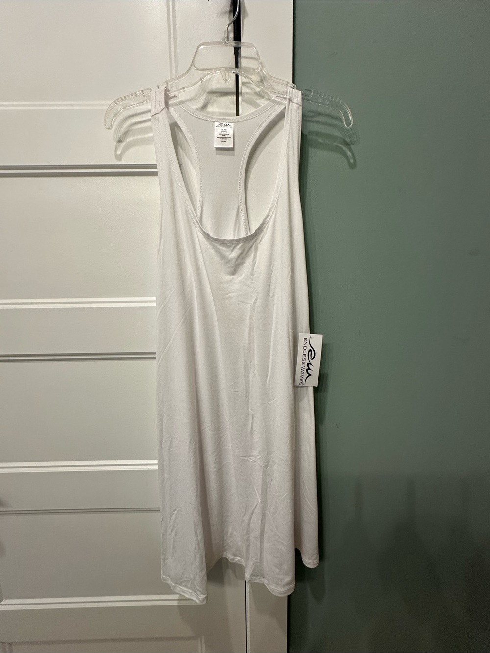 White Women's Racerback Tank Top - Lightweight Everyday Layer